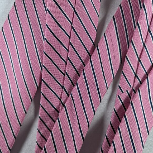 Tommy Hilfiger Candy pink striped neck tie - Picture 5 of 7
